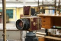 Hasselblad, gold Royalty Free Stock Photo